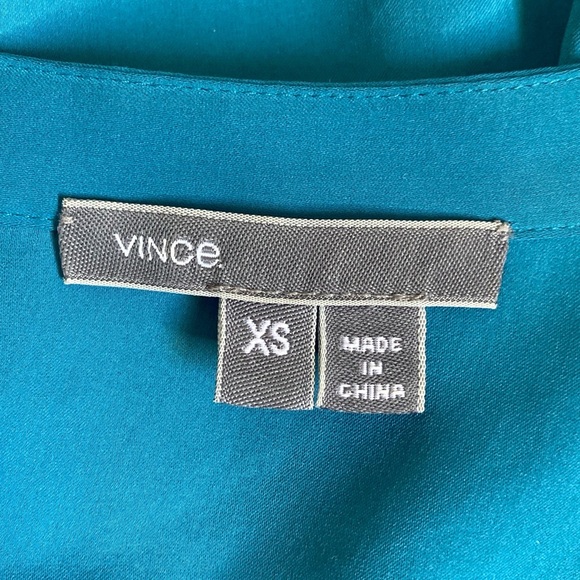 Vince Long Sleeve Maxi Modern Shirt Dress Teal Blue - Picture 9 of 14